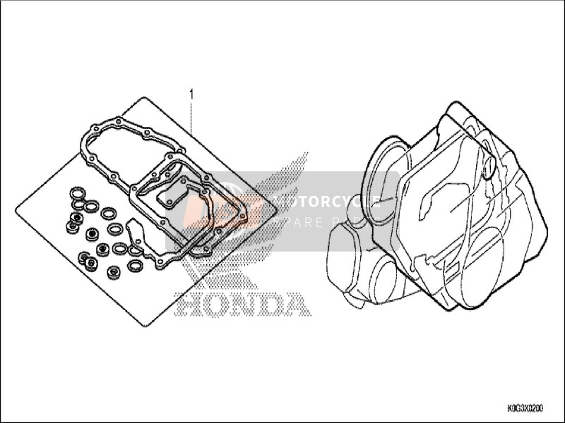 Honda C125A 2019 Pakkingset B voor een 2019 Honda C125A